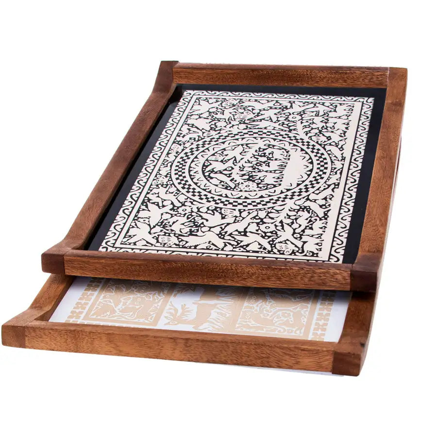 Olinalá Parota Solid Wood Serving Tray - 3