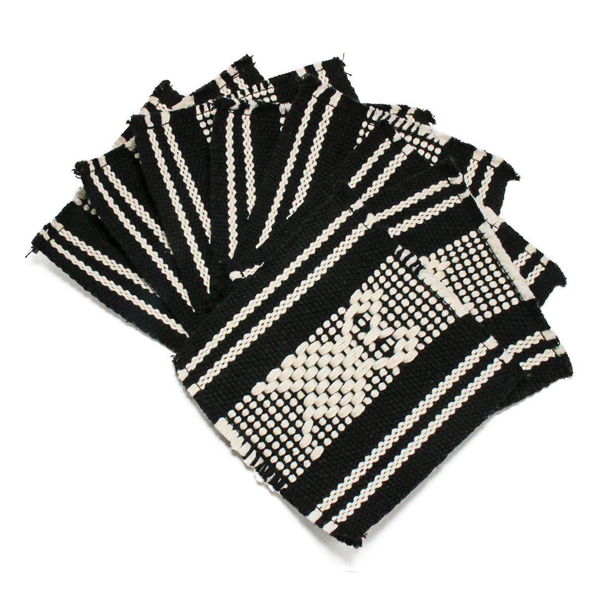Subtle Fray Telar Woven Coasters