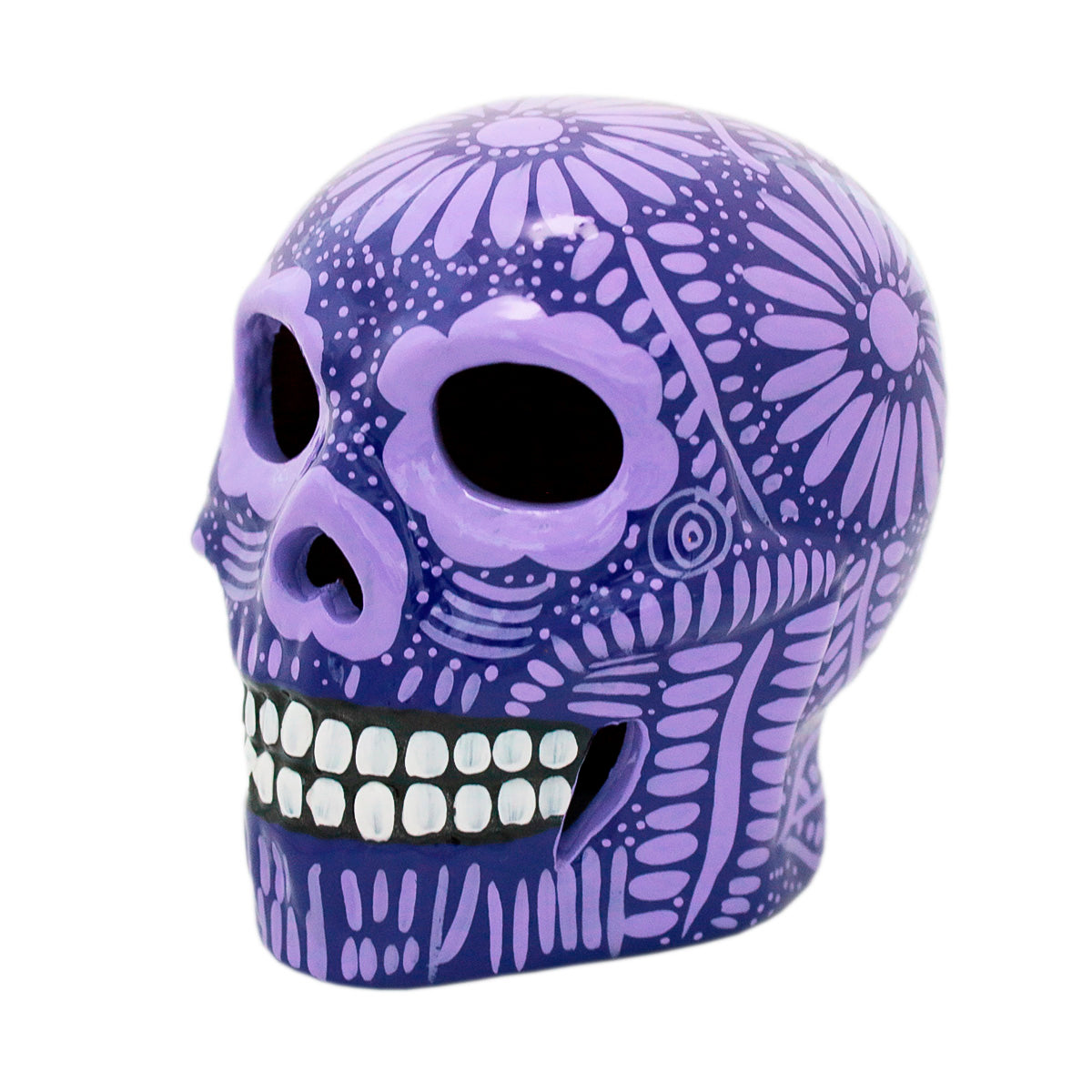 Hand Painted Clay Sugar Skull, Calaveras