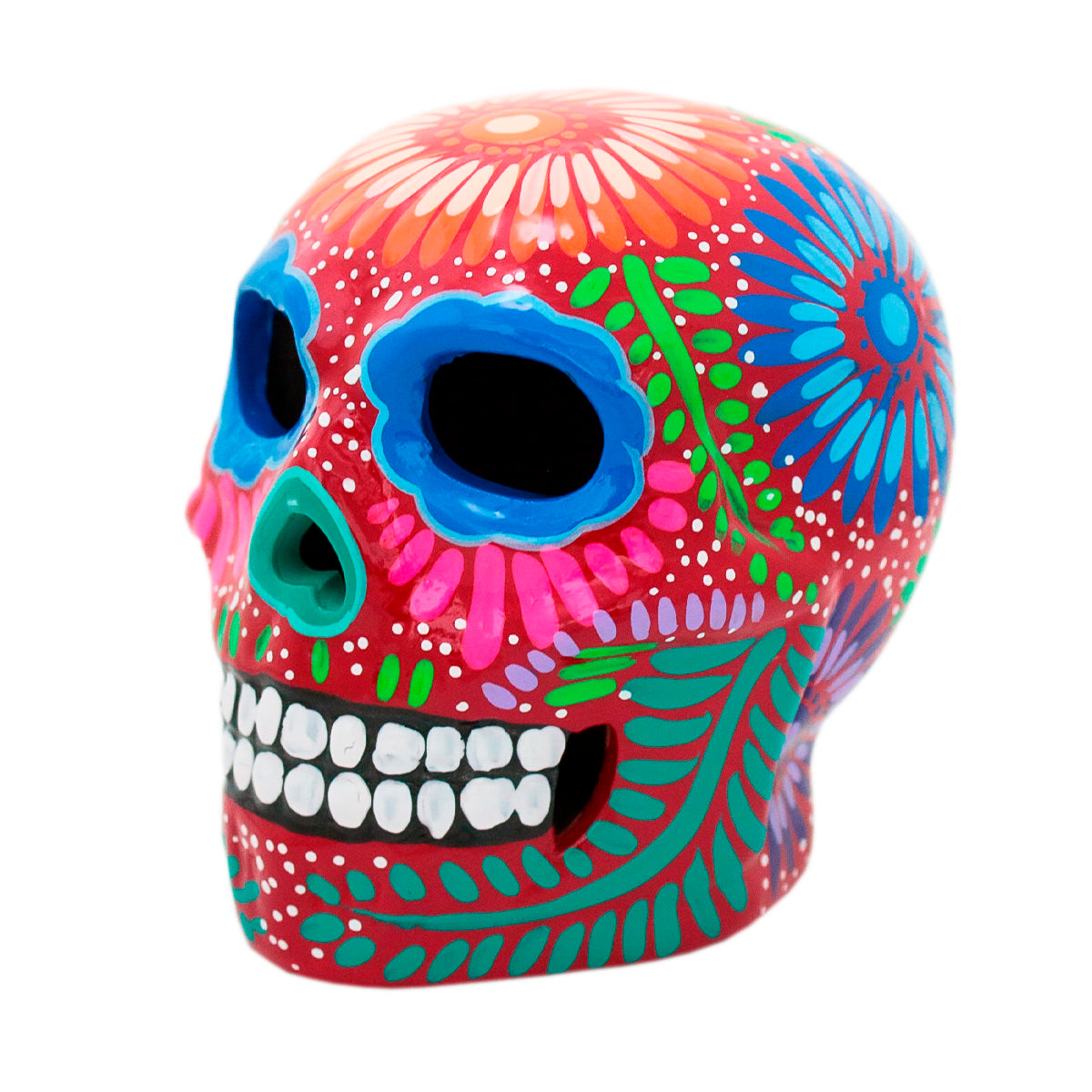 Hand Painted Clay Sugar Skull, Calaveras
