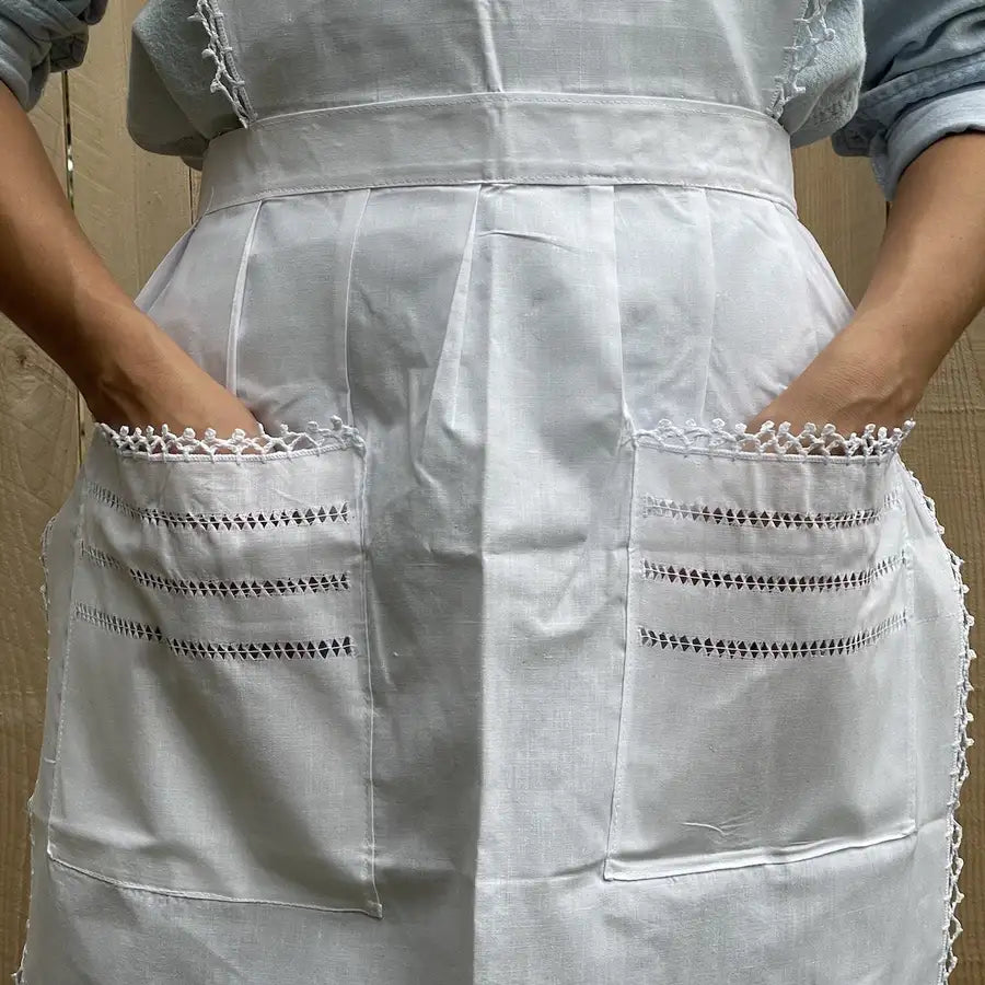 Deshilado Cotton Apron - 5