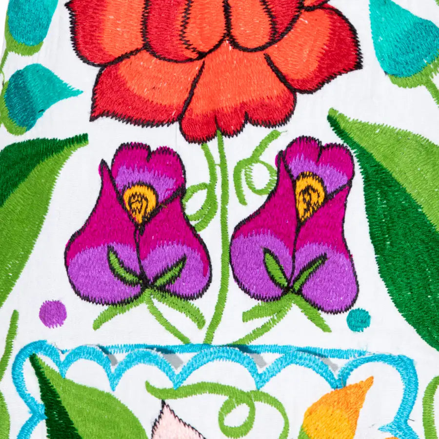 Embroidered Floral Apron - 31