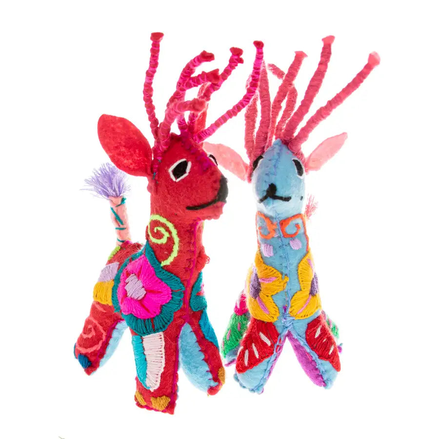 Deer Hand-Embroidered Stuffed Animal - 3