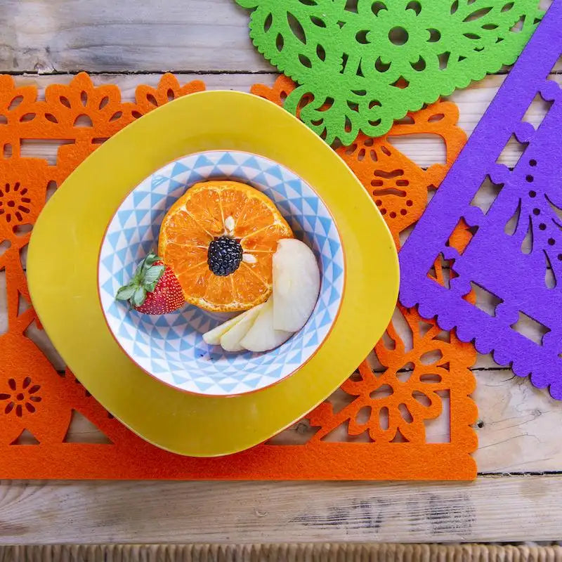 Felt "Papel Picado" Color Placemats - 1