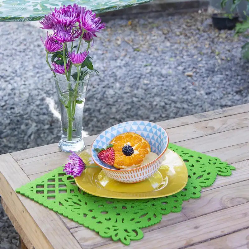 Felt "Papel Picado" Color Placemats - 4