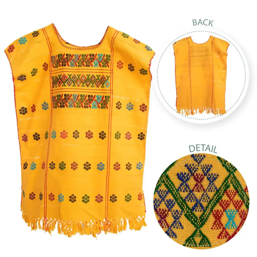 Trenzado Huipil de Telar Blouse - 19