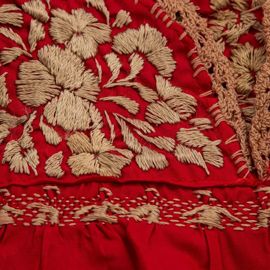 Sophia Hand-Embroidered Short Sleeve Blouse - 3