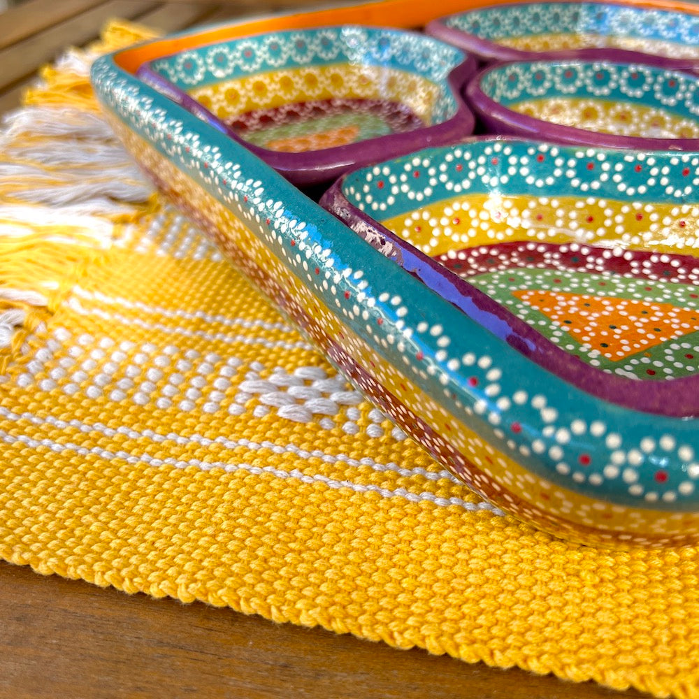 Hand-Painted Capula Modular 6-Piece Serving Set