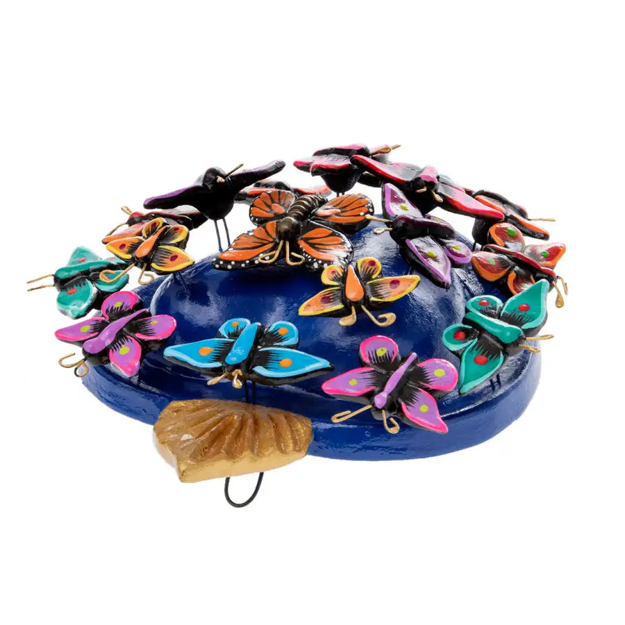 Kaleidoscope Heart - Clay Heart with Butterflies - 3