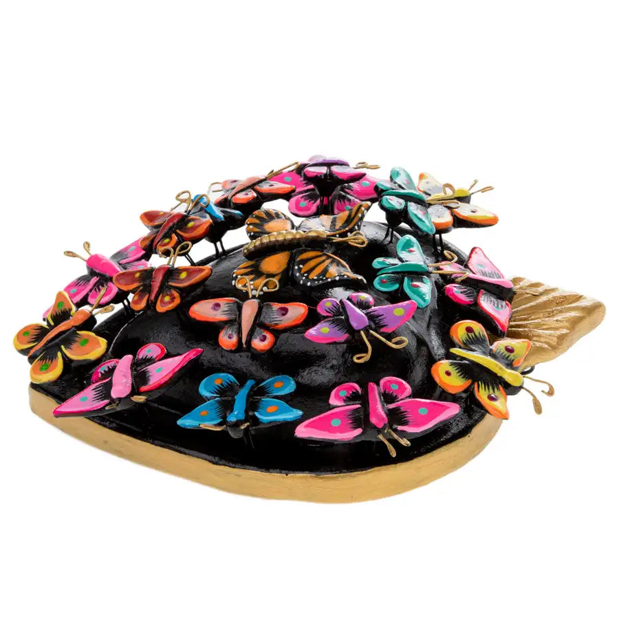 Kaleidoscope Heart - Clay Heart with Butterflies - 5