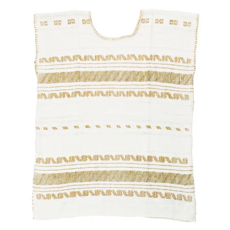 Trenzado Huipil de Telar Blouse