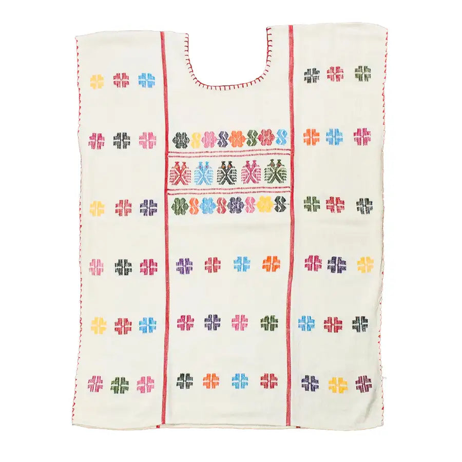 Trenzado Long Huipil de Telar Dress