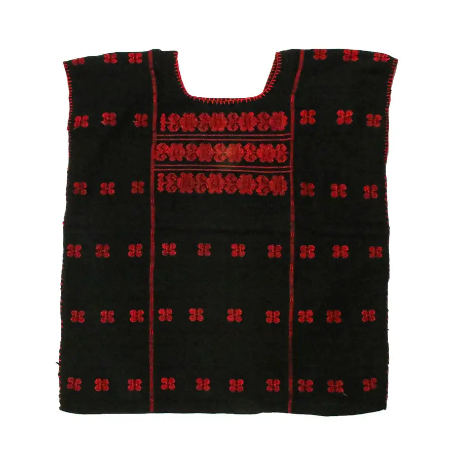 Trenzado Huipil de Telar Blouse