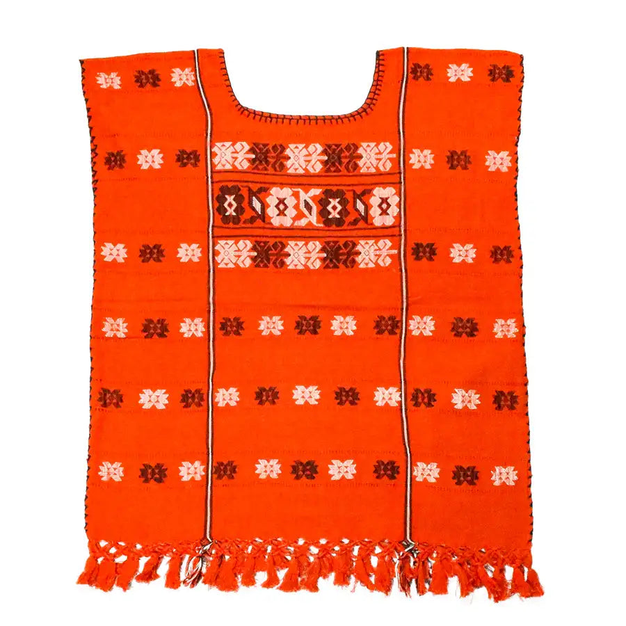 Trenzado Huipil de Telar Blouse