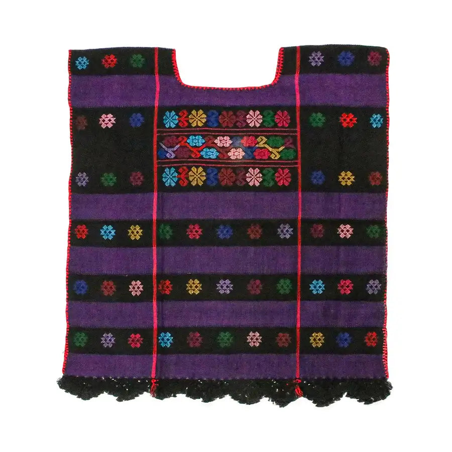 Trenzado Huipil de Telar Blouse