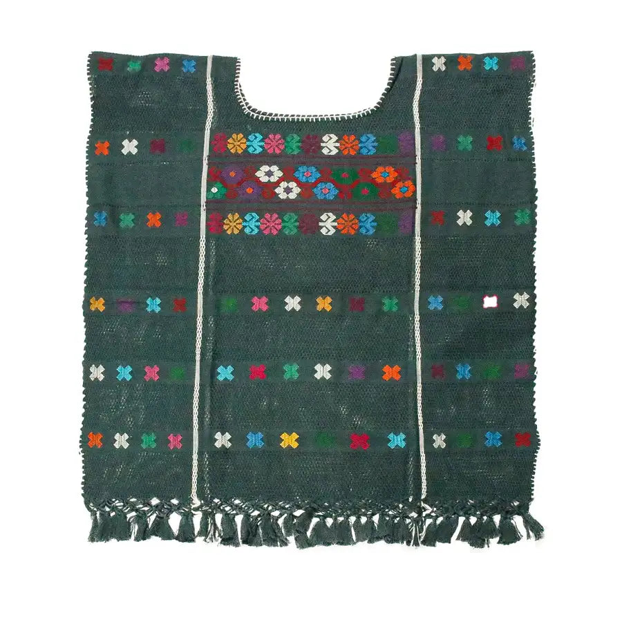 Trenzado Huipil de Telar Blouse