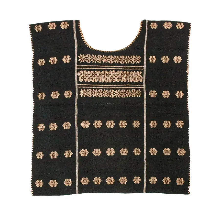 Trenzado Huipil de Telar Blouse