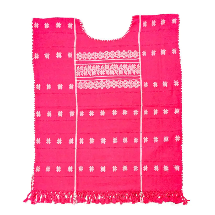 Trenzado Huipil de Telar Blouse