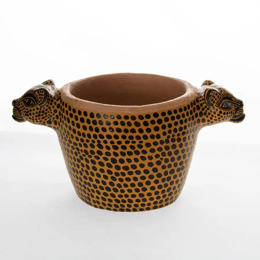Jaguar Handcrafted Clay Salsa Bowl - 4