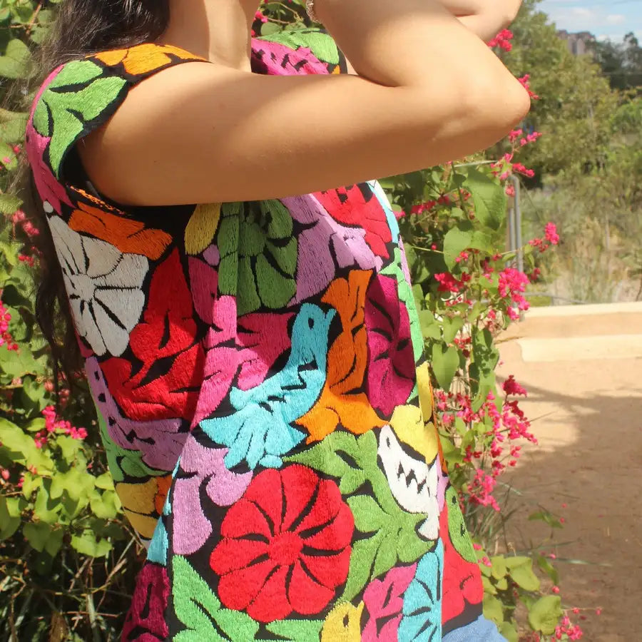 Jalapa Full Embroidery Huipil Blouse