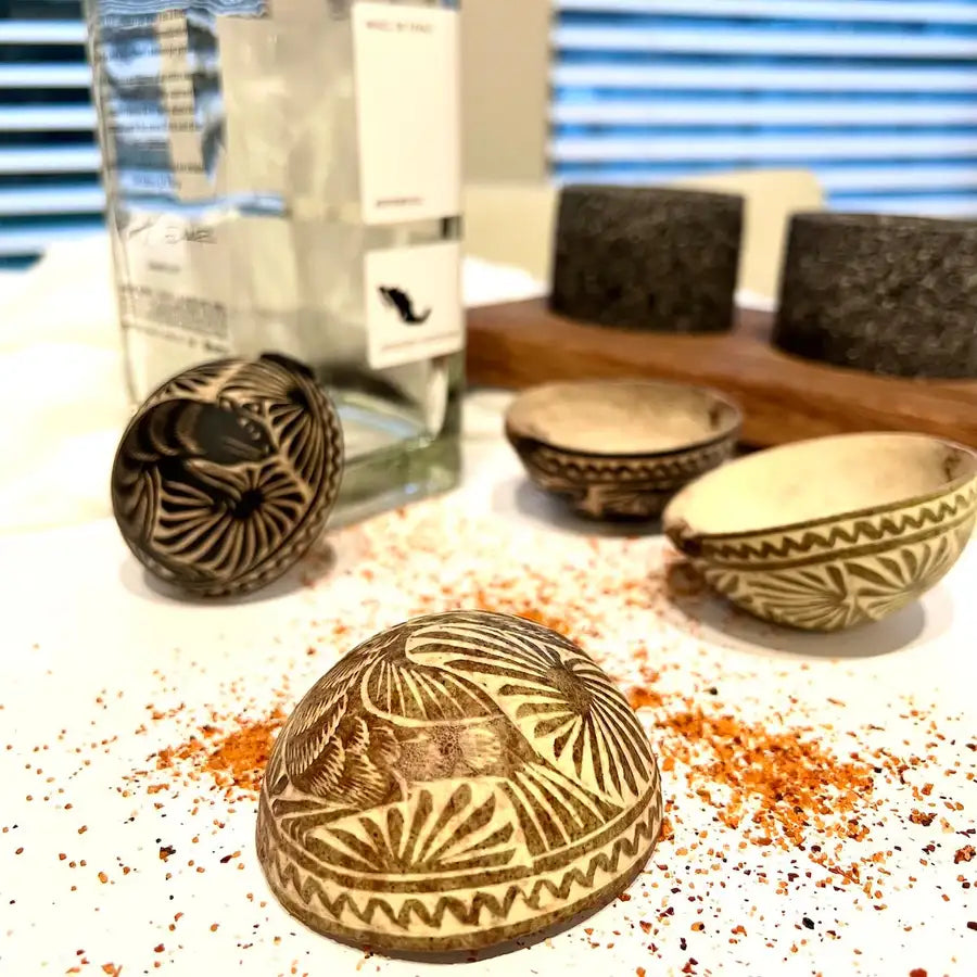 Hand-Carved Mezcal Gourd, or Jícara - 2