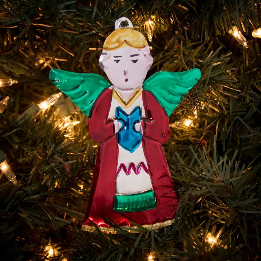 Mexican Hand-Painted Tin Christmas Ornaments