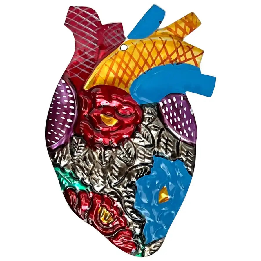 My True Heart - Medium Tin Mexican Milagro