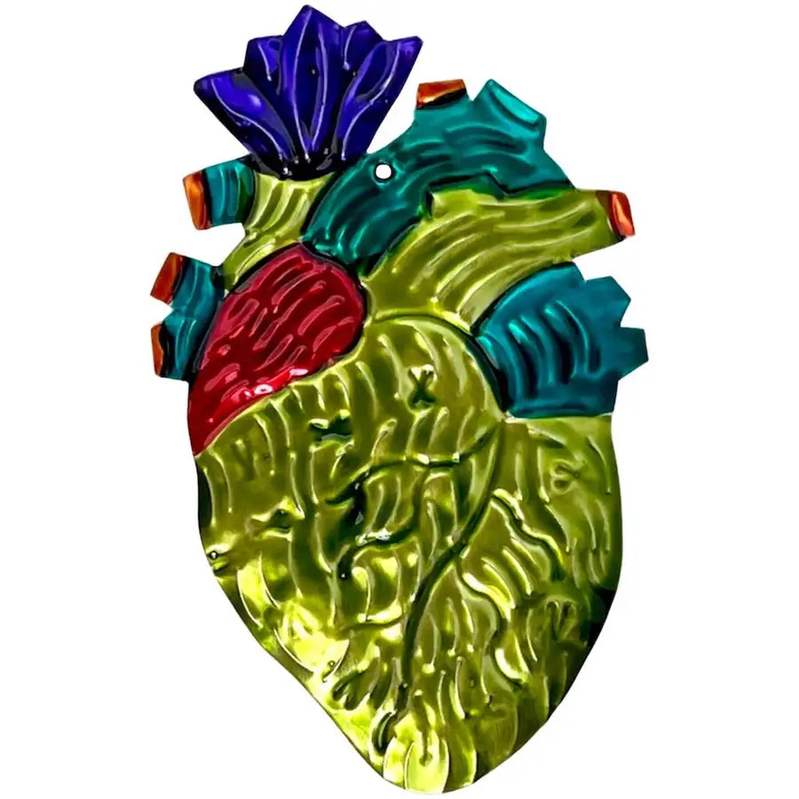 My True Heart - Medium Tin Mexican Milagro