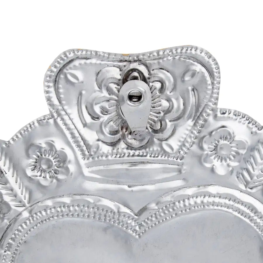 XL Mexican Milagro Tin Heart - 4