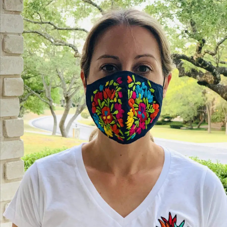 Mexican Reusable Face Mask Handmade in OAXACA Mexico - 8