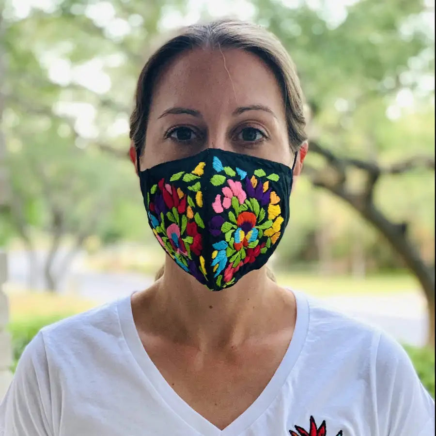 Mexican Reusable Face Mask Handmade in OAXACA Mexico - 2