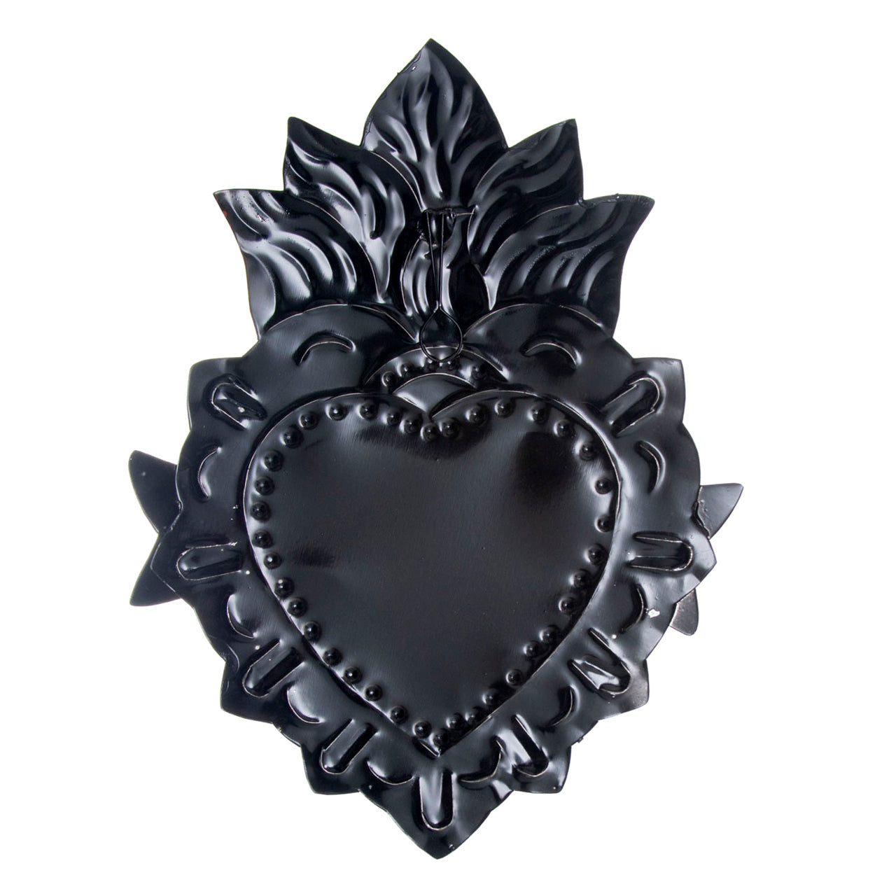 Mexican Milagro Tin Heart with Love Message