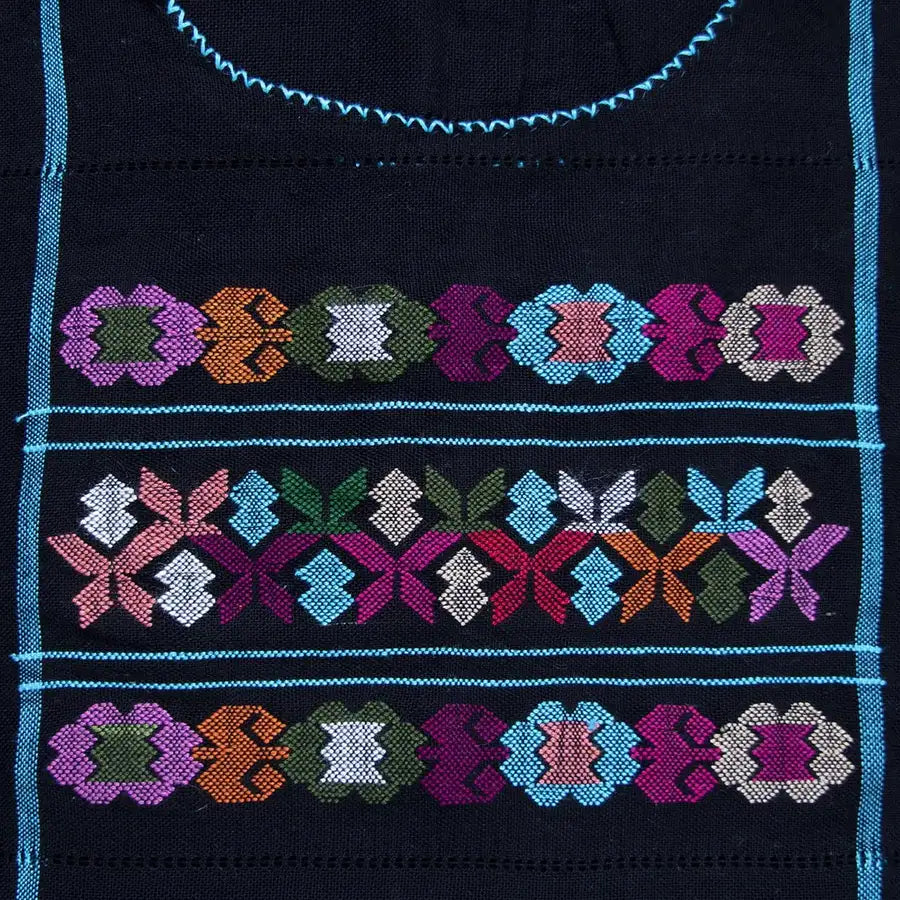 Trenzado Huipil de Telar Blouse - 3