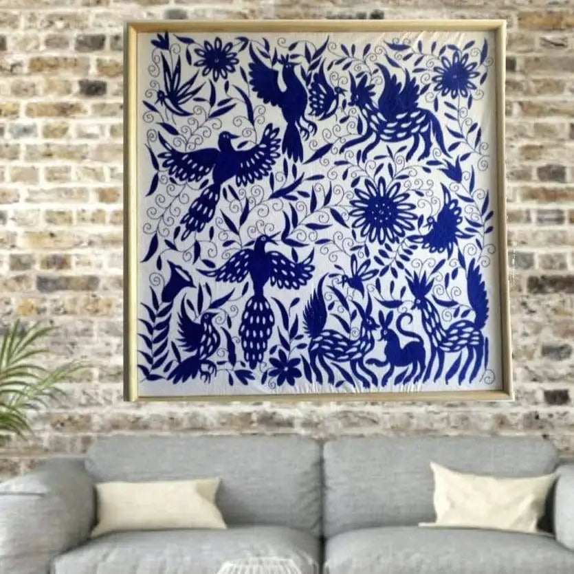 Otomí Embroidered Tapestry