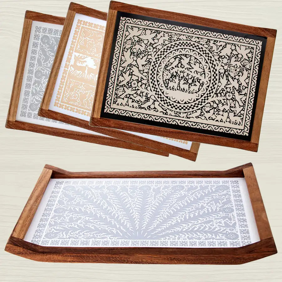 Olinalá Parota Solid Wood Serving Tray (Large)