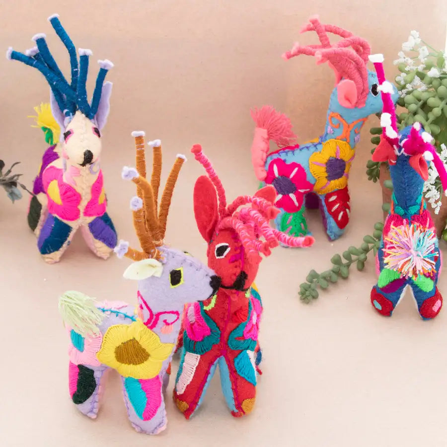 Deer Hand-Embroidered Stuffed Animal