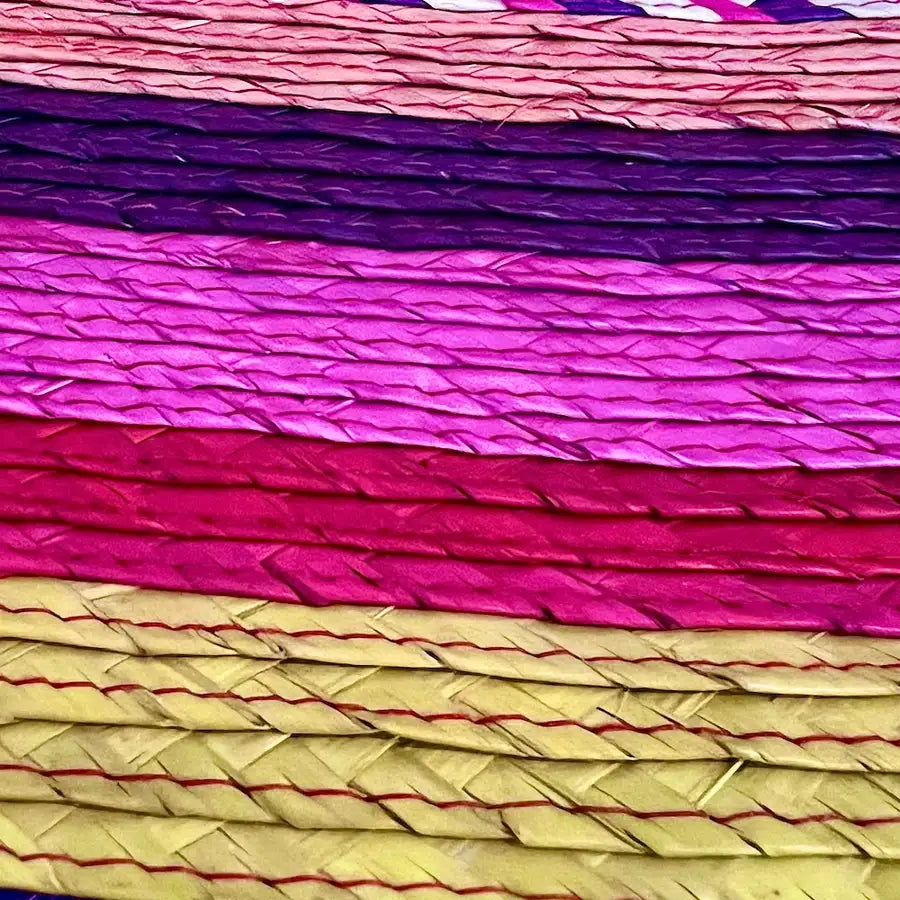 Handwoven Palm Round Area Rug - 1