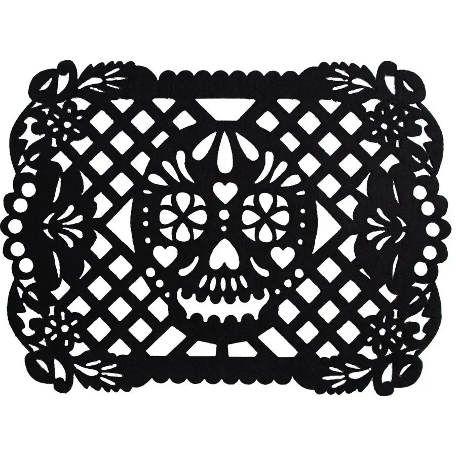 Felt "Papel Picado" Black Placemats - 3