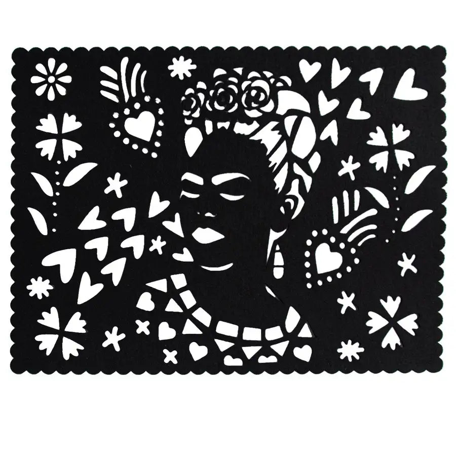 Felt "Papel Picado" Black Placemats - 1