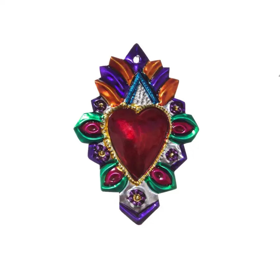 Small Mexican Milagros Tin Hearts - 1