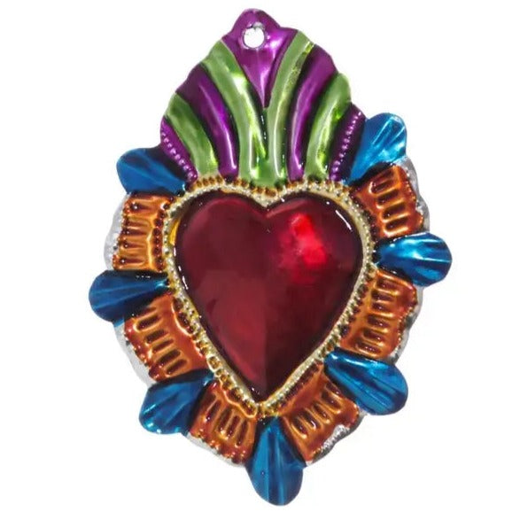 Small Mexican Milagros Tin Hearts - 2