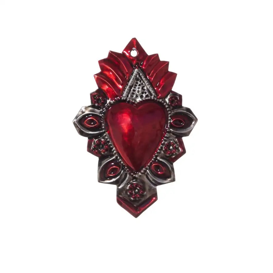 Small Mexican Milagros Tin Hearts - 3