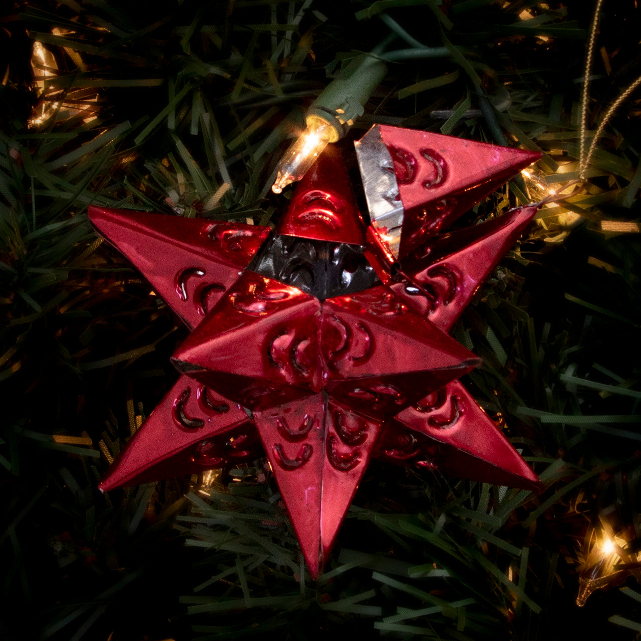 12-Point Tin Art Star Ornament