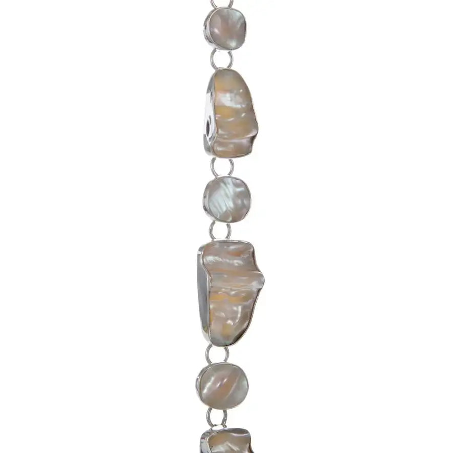 Sterling Silver Mother of Pearl Bracelet - 2