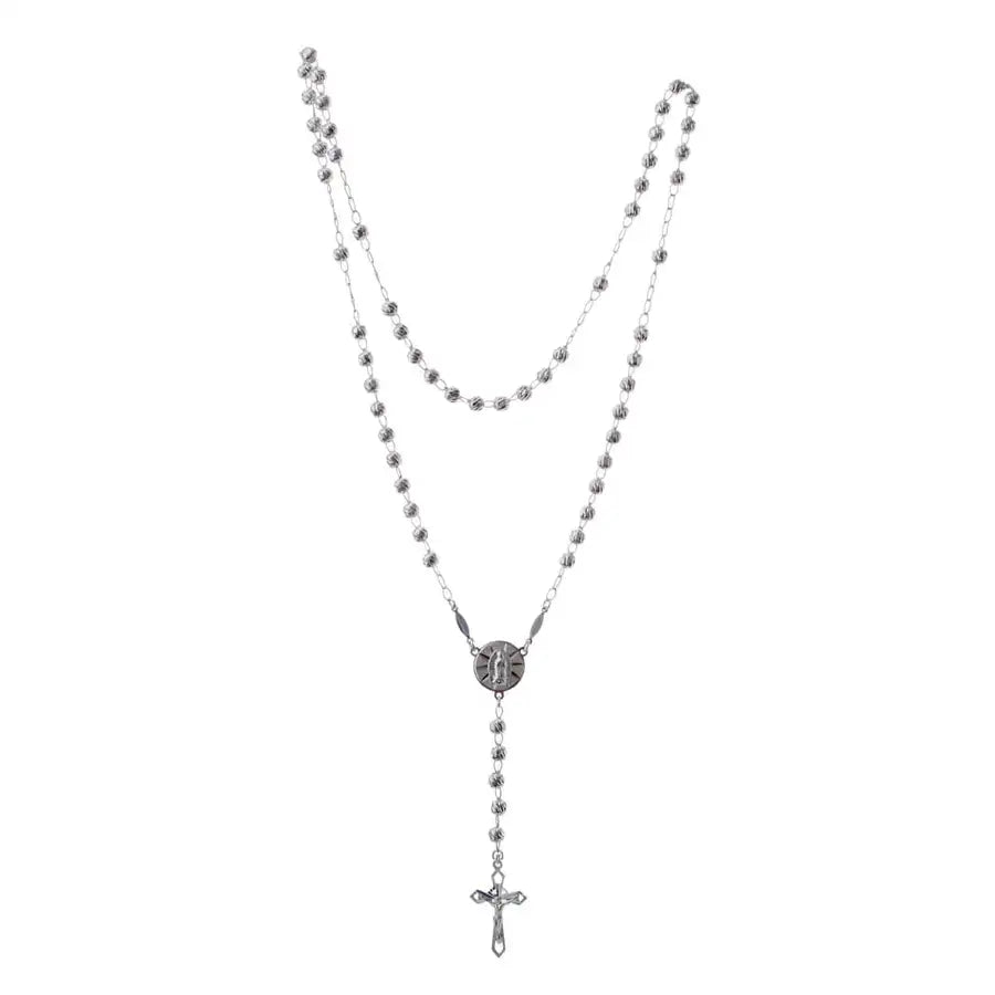 Sterling Silver Rosary Necklace - 2