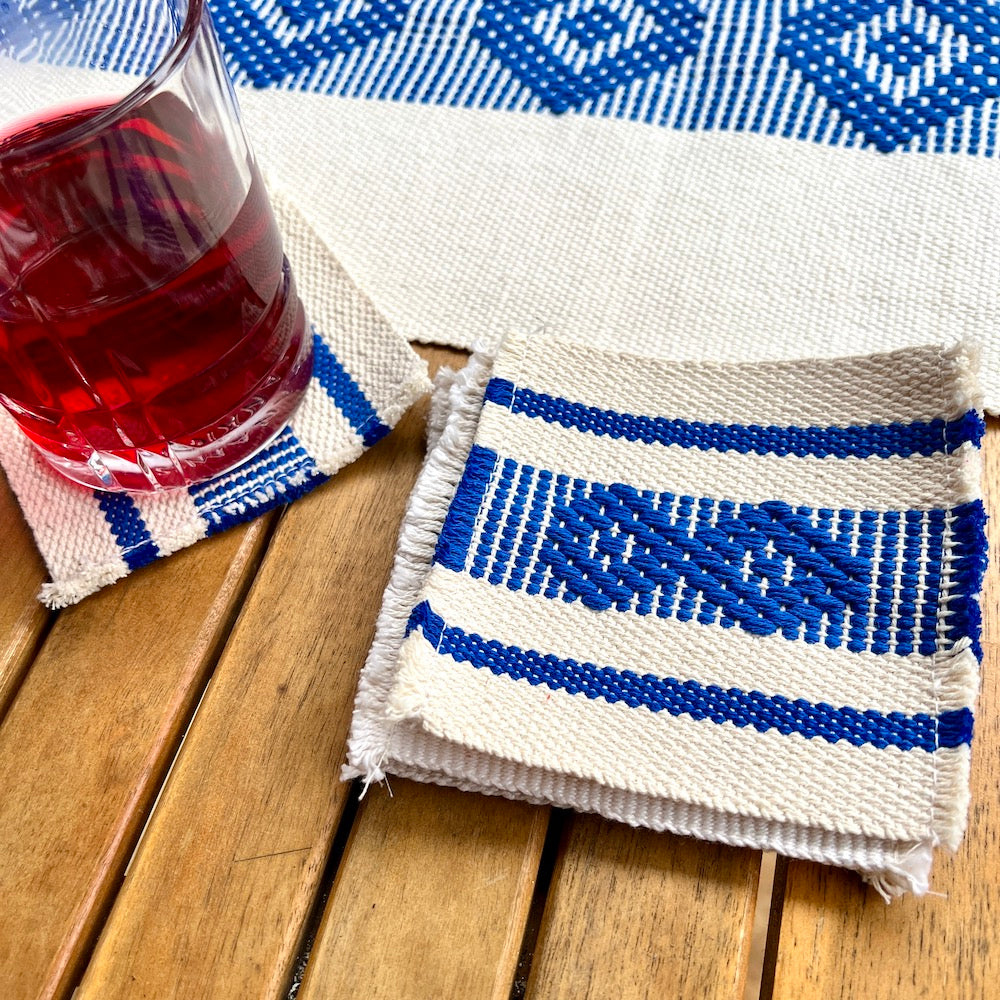 Subtle Fray Telar Woven Coasters