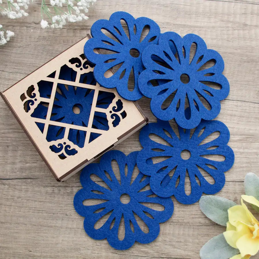 Felt "Talavera" Coasters