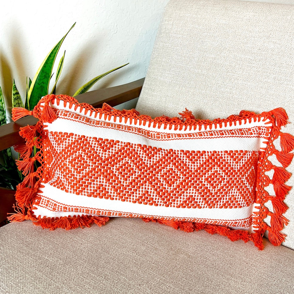 Telar Woven Lumbar Pillow Covers (18” x 10”)