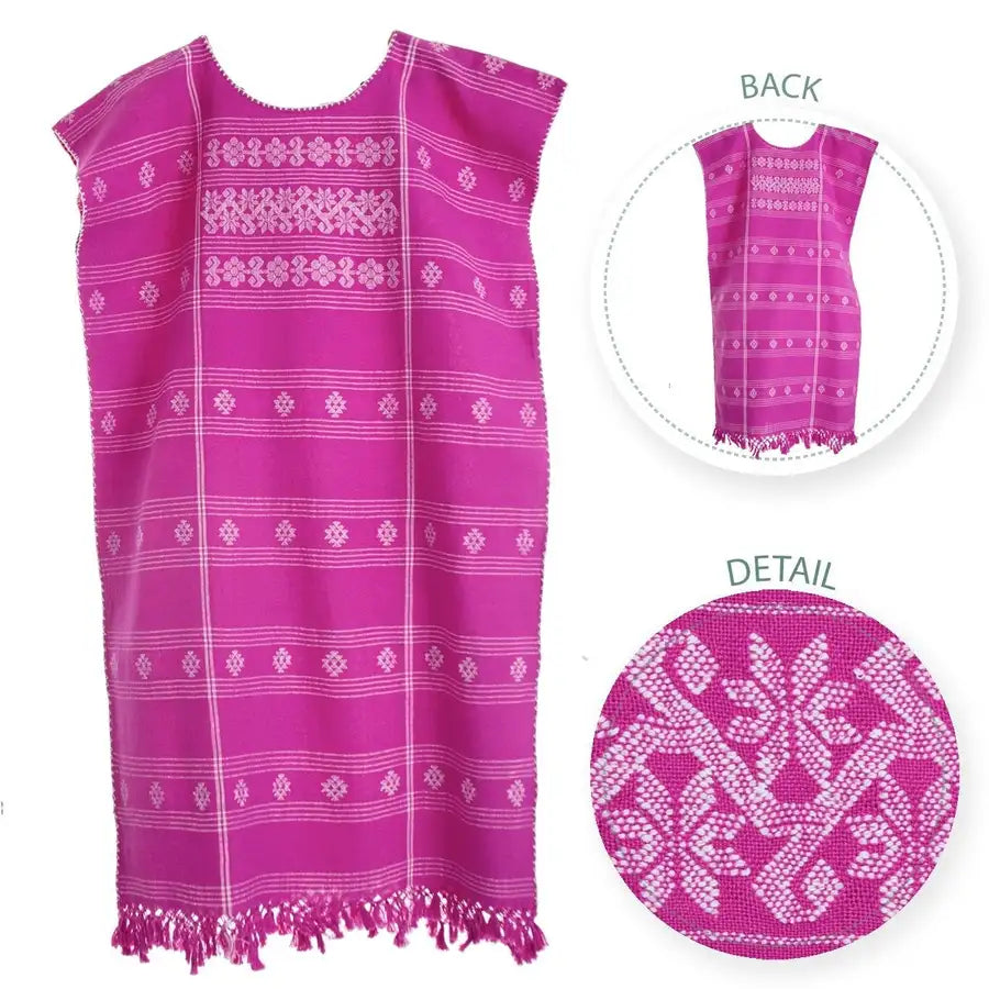 Trenzado Long Huipil de Telar Dress - 2