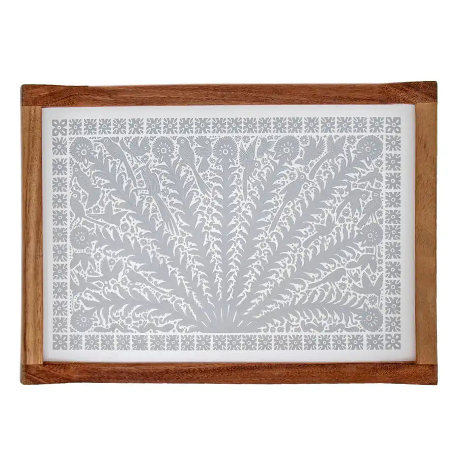 Olinalá Parota Solid Wood Serving Tray - 4